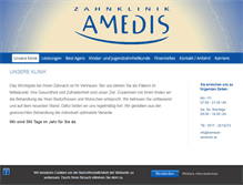Tablet Screenshot of hannover-zahnklinik.de